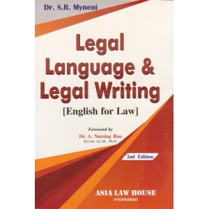 Myneni's Legal Language & Legal Writing [English for Law] by Asia Law House